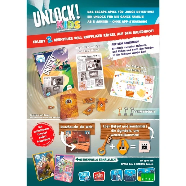 Asmodee Unlock! Kids - Auf Dem Bauernhof, Kartenspiel 4 Asmodee Unlock! Kids - Auf Dem Bauernhof, Kartenspiel – Bild 4