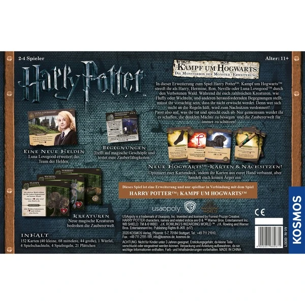 KOSMOS Harry Potter - Der Kampf Um Hogwarts - Die Monsterbox Der Monster, Kartenspiel – Bild 2