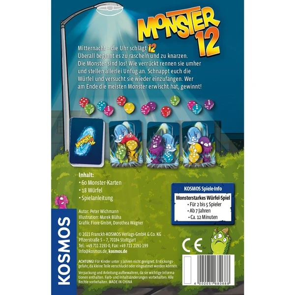 KOSMOS Monster 12, Würfelspiel 2 KOSMOS Monster 12, Würfelspiel – Bild 2