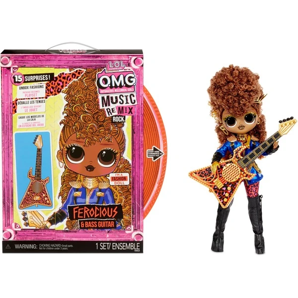 MGA Entertainment L.O.L. Surprise OMG Remix Rock - Ferocious And Bass Guitar, Puppe