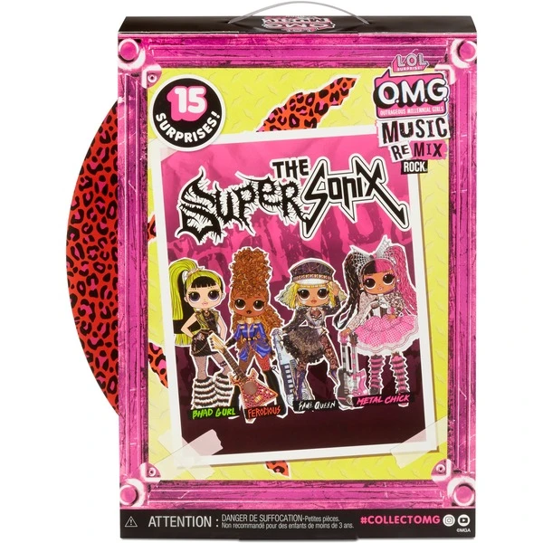 MGA Entertainment L.O.L. Surprise OMG Remix Rock - Ferocious And Bass Guitar, Puppe – Bild 5