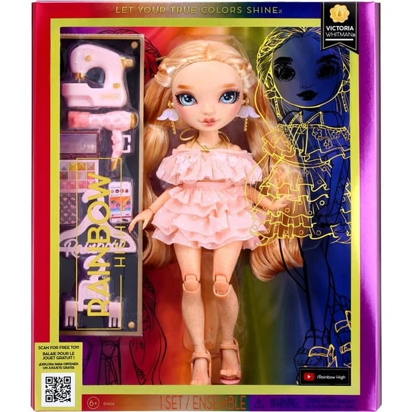 MGA Entertainment Rainbow High S23 Pink Fashion Doll - Victoria Whitman, Puppe 1 MGA Entertainment Rainbow High S23 Pink Fashion Doll - Victoria Whitman, Puppe