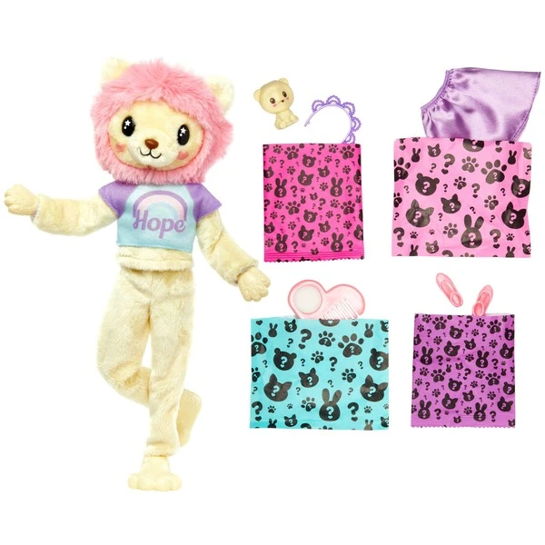 Mattel Barbie Cutie Reveal Cozy Cute Serie - Löwe, Puppe 3 Mattel Barbie Cutie Reveal Cozy Cute Serie - Löwe, Puppe – Bild 3