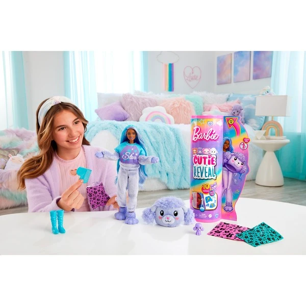 Mattel Barbie Cutie Reveal Cozy Cute Serie - Pudel, Puppe 7 Mattel Barbie Cutie Reveal Cozy Cute Serie - Pudel, Puppe – Bild 7