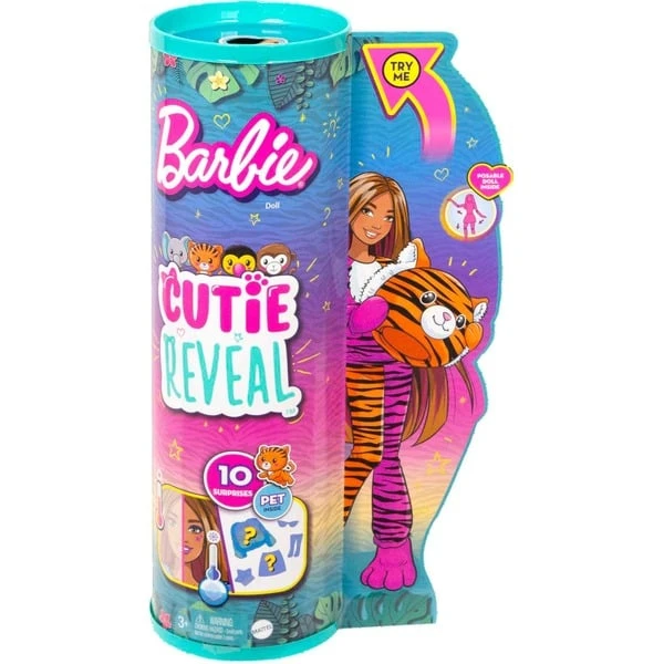 Mattel Barbie Cutie Reveal Dschungel Serie - Tiger, Puppe 7 Mattel Barbie Cutie Reveal Dschungel Serie - Tiger, Puppe – Bild 7