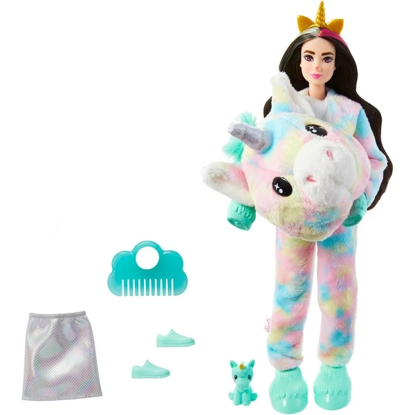Mattel Barbie Cutie Reveal Traumland Fantasie Puppe Einhorn Und 10 Überraschungen 1 Mattel Barbie Cutie Reveal Traumland Fantasie Puppe Einhorn Und 10 Überraschungen