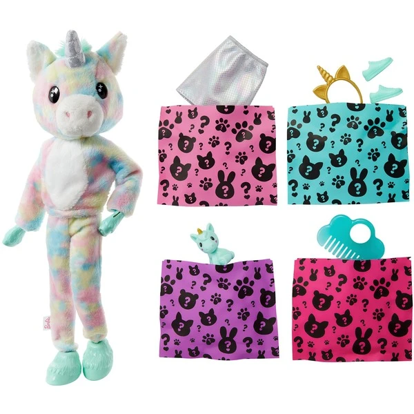 Mattel Barbie Cutie Reveal Traumland Fantasie Puppe Einhorn Und 10 Überraschungen 4 Mattel Barbie Cutie Reveal Traumland Fantasie Puppe Einhorn Und 10 Überraschungen – Bild 4