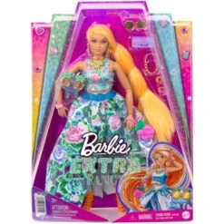 Mattel Barbie Extra Fancy Puppe Im Blauen Kleid Mit Blumenmuster -Playmobil Store Mattel Barbie Extra Fancy Puppe im blauen Kleid mit Blumenmuster@@1846571 5