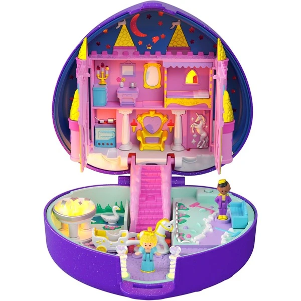Mattel Polly Pocket Sternenlicht Schloss Schatulle, Spielfigur 2 Mattel Polly Pocket Sternenlicht Schloss Schatulle, Spielfigur – Bild 2