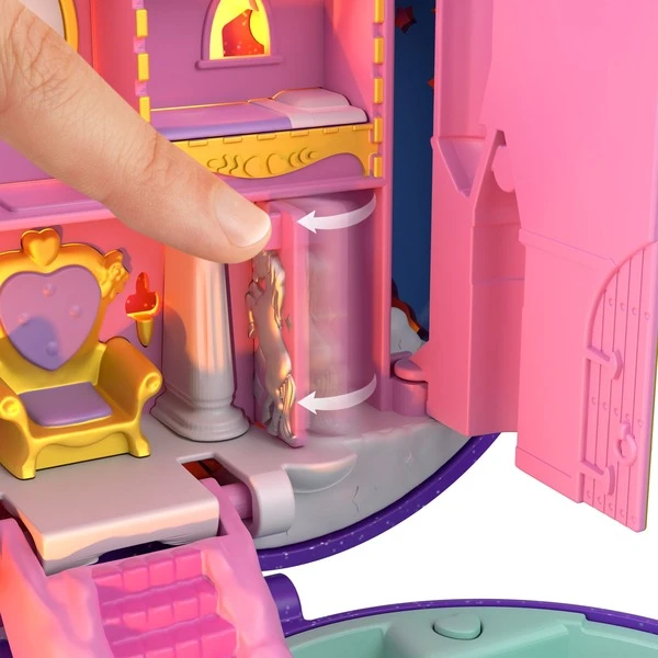 Mattel Polly Pocket Sternenlicht Schloss Schatulle, Spielfigur 6 Mattel Polly Pocket Sternenlicht Schloss Schatulle, Spielfigur – Bild 6