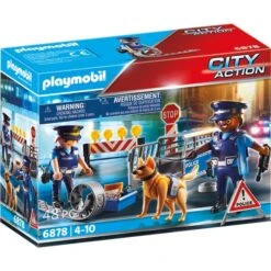 PLAYMOBIL 6878 City Action Polizei-Straßensperre, Konstruktionsspielzeug