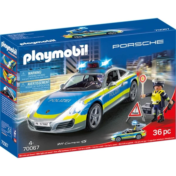 PLAYMOBIL 70067 City Action Porsche 911 Carrera 4S Polizei, Konstruktionsspielzeug 1 PLAYMOBIL 70067 City Action Porsche 911 Carrera 4S Polizei, Konstruktionsspielzeug