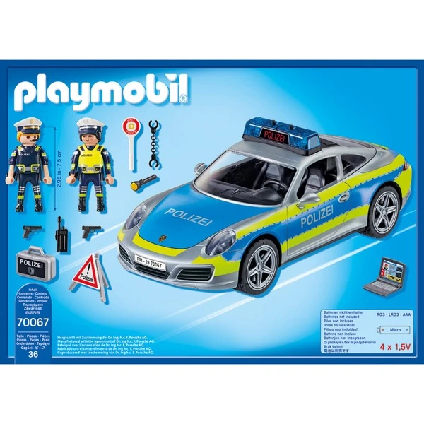 PLAYMOBIL 70067 City Action Porsche 911 Carrera 4S Polizei, Konstruktionsspielzeug 2 PLAYMOBIL 70067 City Action Porsche 911 Carrera 4S Polizei, Konstruktionsspielzeug – Bild 2