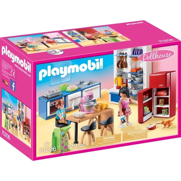 PLAYMOBIL 70206 Dollhouse Familienküche, Konstruktionsspielzeug 1 PLAYMOBIL 70206 Dollhouse Familienküche, Konstruktionsspielzeug