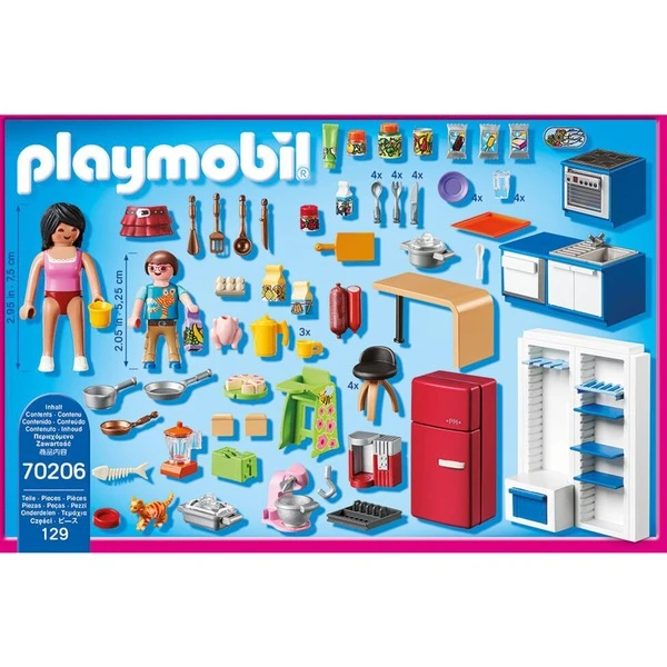 PLAYMOBIL 70206 Dollhouse Familienküche, Konstruktionsspielzeug 2 PLAYMOBIL 70206 Dollhouse Familienküche, Konstruktionsspielzeug – Bild 2
