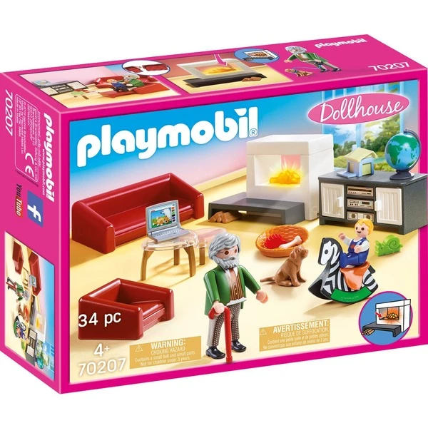 PLAYMOBIL 70207 Dollhouse Gemütliches Wohnzimmer, Konstruktionsspielzeug 5 PLAYMOBIL 70207 Dollhouse Gemütliches Wohnzimmer, Konstruktionsspielzeug – Bild 5
