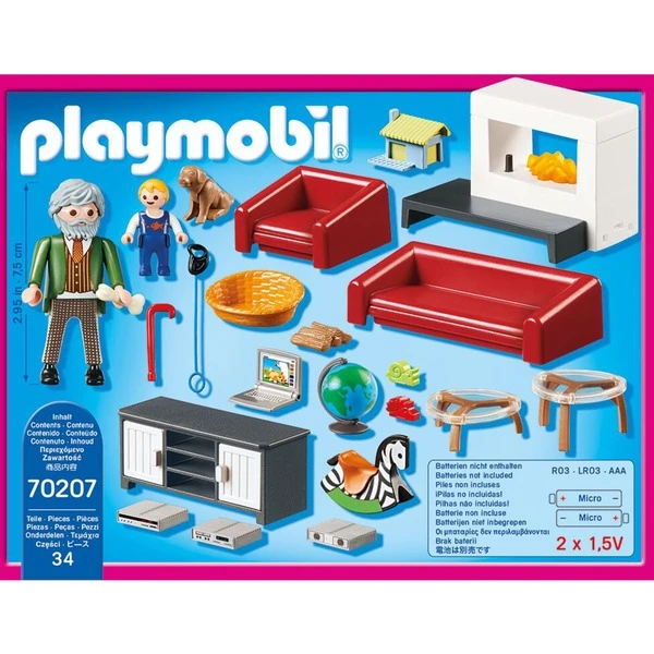 PLAYMOBIL 70207 Dollhouse Gemütliches Wohnzimmer, Konstruktionsspielzeug 1 PLAYMOBIL 70207 Dollhouse Gemütliches Wohnzimmer, Konstruktionsspielzeug