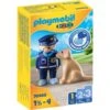 PLAYMOBIL 70408 1.2.3 Polizist Mit Hund, Konstruktionsspielzeug