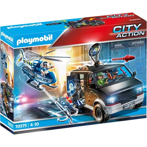PLAYMOBIL 70575 City Action Polizei-Helikopter: Verfolgung Des Fluchtfahrzeugs, Konstruktionsspielzeug 1 PLAYMOBIL 70575 City Action Polizei-Helikopter: Verfolgung Des Fluchtfahrzeugs, Konstruktionsspielzeug