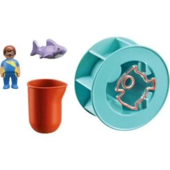 Playmobil Store -Playmobil Store PLAYMOBIL 70636 1 2 3 AQUA Wasserwirbelrad mit Babyhai Konstruktionsspielzeug@@1848025 1