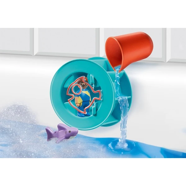 PLAYMOBIL 70636 1.2.3 AQUA Wasserwirbelrad Mit Babyhai, Konstruktionsspielzeug 3 PLAYMOBIL 70636 1.2.3 AQUA Wasserwirbelrad Mit Babyhai, Konstruktionsspielzeug – Bild 3