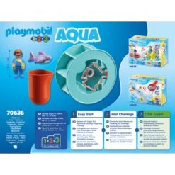 PLAYMOBIL 70636 1.2.3 AQUA Wasserwirbelrad Mit Babyhai, Konstruktionsspielzeug 9 PLAYMOBIL 70636 1.2.3 AQUA Wasserwirbelrad Mit Babyhai, Konstruktionsspielzeug -Playmobil Store PLAYMOBIL 70636 1 2 3 AQUA Wasserwirbelrad mit Babyhai Konstruktionsspielzeug@@1848025 3