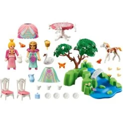 Playmobil Store -Playmobil Store PLAYMOBIL 70961 Princess Prinzessinnen Picknick mit Fohlen Konstruktionsspielzeug@@1888885 31