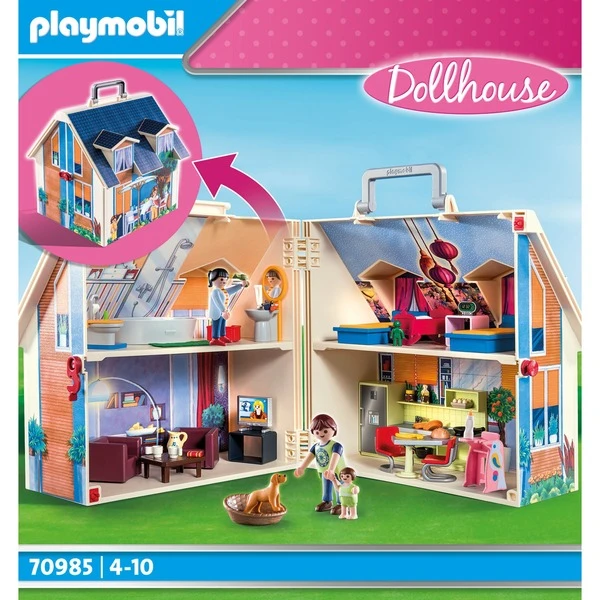PLAYMOBIL 70985 Dollhouse Mitnehm-Puppenhaus, Konstruktionsspielzeug 4 PLAYMOBIL 70985 Dollhouse Mitnehm-Puppenhaus, Konstruktionsspielzeug – Bild 4
