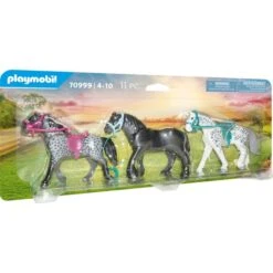 Playmobil Store 14 PLAYMOBIL 70999 Country 3 Pferde: Friese, Knabstrupper & Andalusier, Konstruktionsspielzeug