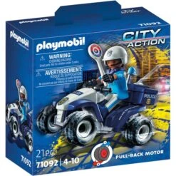 PLAYMOBIL 71092 City Action Polizei-Speed Quad, Konstruktionsspielzeug