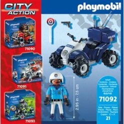 PLAYMOBIL 71092 City Action Polizei-Speed Quad, Konstruktionsspielzeug 9 PLAYMOBIL 71092 City Action Polizei-Speed Quad, Konstruktionsspielzeug -Playmobil Store PLAYMOBIL 71092 City Action Polizei Speed Quad Konstruktionsspielzeug@@1810069 4