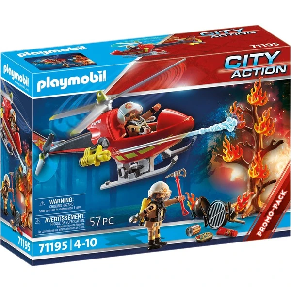 PLAYMOBIL 71195 City Action Feuerwehr-Hubschrauber, Konstruktionsspielzeug 1 PLAYMOBIL 71195 City Action Feuerwehr-Hubschrauber, Konstruktionsspielzeug