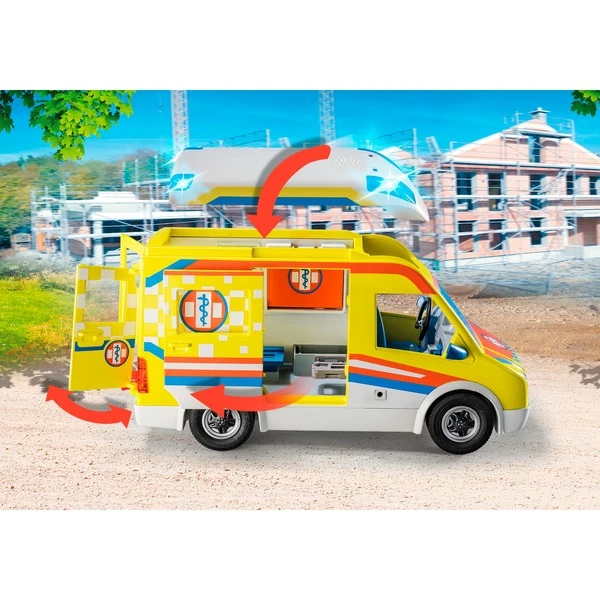 PLAYMOBIL 71202 City Life - Rettungswagen Mit Licht Und Sound, Konstruktionsspielzeug – Bild 4