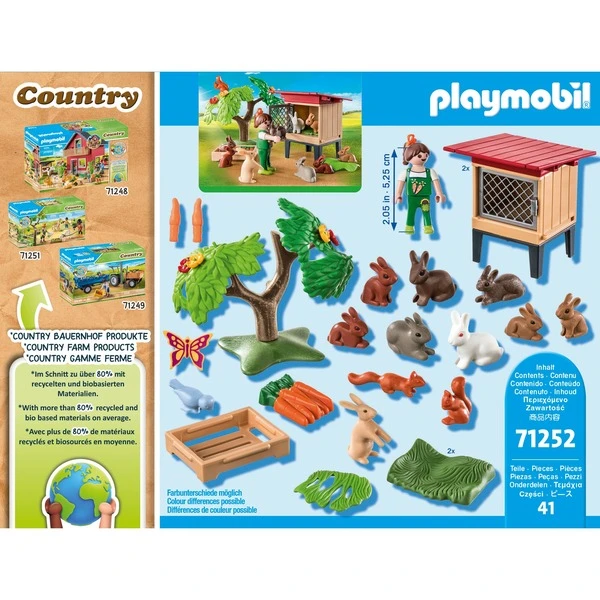 PLAYMOBIL 71252 Kaninchenstall, Konstruktionsspielzeug 4 PLAYMOBIL 71252 Kaninchenstall, Konstruktionsspielzeug – Bild 4