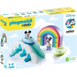 PLAYMOBIL 71319 1.2.3 & Disney: Mickys & Minnies Wolkenhaus, Konstruktionsspielzeug