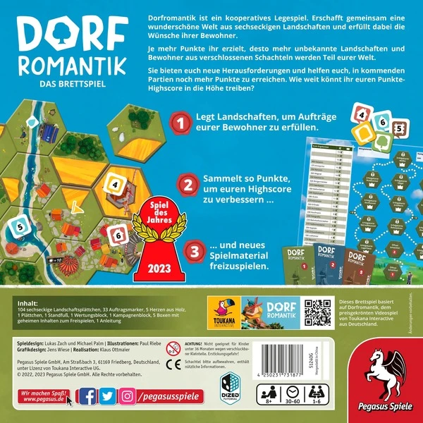 Pegasus Dorfromantik, Brettspiel 3 Pegasus Dorfromantik, Brettspiel – Bild 3