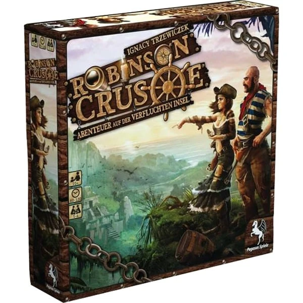 Pegasus Robinson Crusoe - Abenteuer Auf Der Verfluchten Insel, Brettspiel 1 Pegasus Robinson Crusoe - Abenteuer Auf Der Verfluchten Insel, Brettspiel