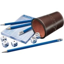 Schmidt Spiele Kniffel Mit Lederwürfelbecher, Würfelspiel -Playmobil Store Schmidt Spiele Kniffel mit Lederw rfelbecher W rfelspiel@@1sgsk015 2