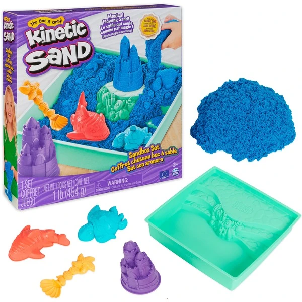 Spin Master Kinetic Sand - Sandbox Set Blau, Spielsand 1 Spin Master Kinetic Sand - Sandbox Set Blau, Spielsand