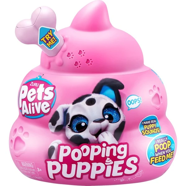 ZURU Pets Alive - Pooping Puppies Husky, Spielfigur 1 ZURU Pets Alive - Pooping Puppies Husky, Spielfigur